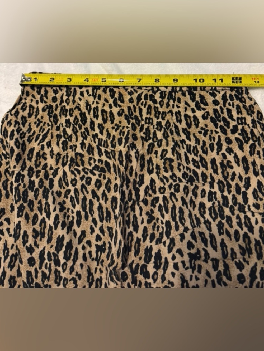 Ship N Shore vintage boho southwestern artsy leopard midi maxi skirt size S - Picture 5 of 7